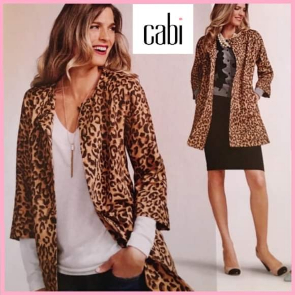 Cabi Leopard Print Jacket, Size Small - image 6
